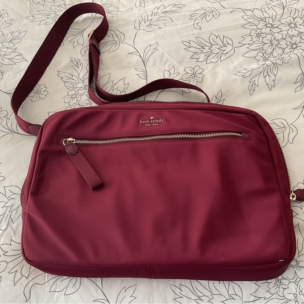 Kate Spade Maroon Laptop Bag